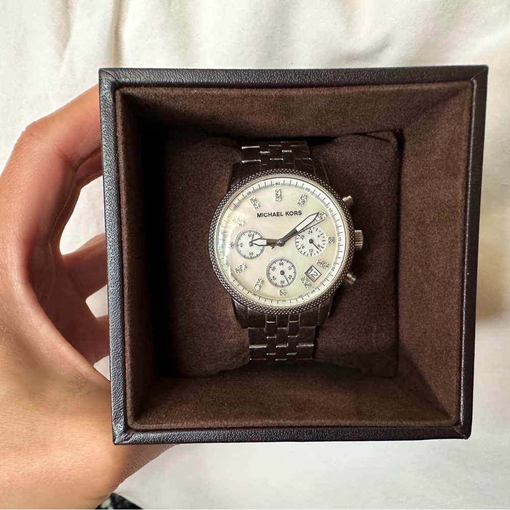 Michael Kors Silver Chronograph Watch